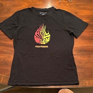 Orange Theory 100% cotton women’s size medium Black Hell Week Graphic T-Shirt